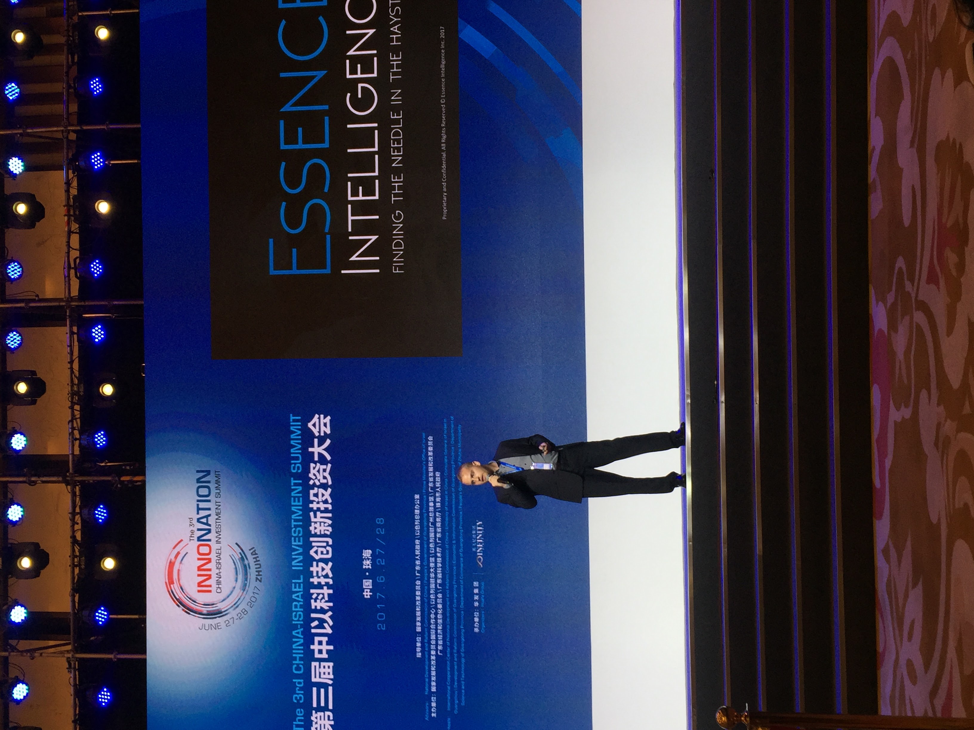 Delivering keynote at China-Israel Innovation Summit